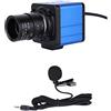 TICFOX Fotocamera per computer HD Webcam 2 Megapixel Zoom ottico 5X Visione ampia 155 gradi USB Plug & Play Blu
