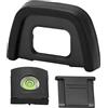 Alomejor Oculare del Mirino della Fotocamera DK‑23 con Copertura per Slitta Fredda e Livello per D7200 D750 D5100 D600 D300s D300 D90 D80
