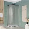 DEGHI Box doccia 90x90 cm semicircolare vetro temperato 6mm stampato 185h - Young