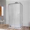 DEGHI Box 3 lati 70x100x70 cm doppio scorrevole vetro temperato 6mm stampato 185h - Young