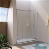 DEGHI Nicchia doccia 160 cm doppio scorrevole vetro temperato 6mm trasparente 185h - Young
