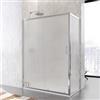 DEGHI Box doccia 70x140 cm scorrevole vetro temperato 6mm stampato 185h - Young
