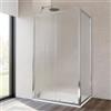 DEGHI Box doccia 80x110 cm scorrevole vetro temperato 6mm stampato 185h - Young