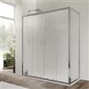 DEGHI Box doccia 70x170 cm doppio scorrevole vetro temperato 6mm stampato 185h - Young