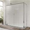 DEGHI Box doccia 70x180 cm doppio scorrevole vetro temperato 6mm stampato 185h - Young