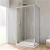 DEGHI Box doccia 70x100 cm scorrevole vetro temperato 6mm trasparente 185h - Young