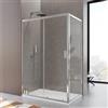 DEGHI Box doccia 80x130 cm scorrevole vetro temperato 6mm trasparente 185h - Young