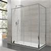 DEGHI Box doccia 90x170 cm doppio scorrevole vetro temperato 6mm trasparente 185h - Young