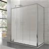 DEGHI Box doccia 90x160 cm doppio scorrevole vetro temperato 6mm stampato 185h - Young