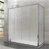 DEGHI Box doccia 90x180 cm doppio scorrevole vetro temperato 6mm stampato 185h - Young