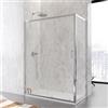 DEGHI Box doccia 75x140 cm scorrevole vetro temperato 6mm trasparente 185h - Young