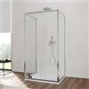 DEGHI Box 3 lati 70x100x70 cm scorrevole vetro temperato 6mm trasparente 185h - Young