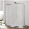 DEGHI Box 3 lati 80x170x80 cm doppio scorrevole vetro temperato 6mm stampato 185h - Young