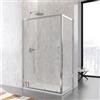 DEGHI Box doccia 70x125 cm scorrevole vetro temperato 6mm trasparente 185h - Young