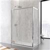 DEGHI Box doccia 75x135 cm scorrevole vetro temperato 6mm trasparente 185h - Young