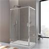 DEGHI Box doccia 80x125 cm scorrevole vetro temperato 6mm trasparente 185h - Young