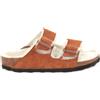 Birkenstock Arizona Shearling Donna Marrone