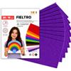Sidi Global Market SIDI Feltro Viola 5 Fogli 20x15 Tessuto Hobbistica DIY