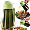 IPEA Spruzzino Olio 470ml in Vetro - [ DOPPIA FUNZIONE: SPRAY e VERSA ] - Dosatore d'Olio e Aceto per Casa, Cucina, Ristorante - Oliera Spray per Insalata, Carne, Pranzo, Cena - Bottiglia