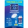 Clear Care Cleaning & Disinfection Solution-12 oz, Twin Value Pack