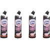 Italy Shop Service Lysoform ZeroCalcare - 4 flaconi di gel detergente per WC contro i depositi di calcare, potente detergente per WC con formula anticalcare + portachiavi Italy Shop Service incluso