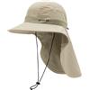 TOP-EX Cappello da sole da uomo, UPF 50, tesa larga, con protezione per il | Fascia tergisudore rinfrescante, protezione solare UPF 50, inserti in rete traspirante, per escursionismo, pesca