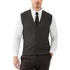 Kallspin Maglione Cardigan da Uomo con Scollo a V e Lavorazione a Cavo con Bottoni in Misto Lana