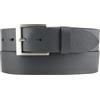BELTINGER Cintura per jeans in pelle bovina pieno fiore 4 cm | di alta qualità cintura in pelle per uomo 40mm | cintura da uomo prodotto in Italia