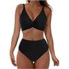 Luadnysin Costume Donna Due Pezzi Bikini Donna Mare Curvy Sotto Top Perizoma Contenitivo Costumi Ragazza Solo Sopra Coppe Push Up Per Culotte A Vita Alta Sportivo 2 Pantaloncino Bagno Xs Imbottitura Da Piscina