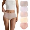 SHARICCA Slip senza cuciture, biancheria intima da donna, senza cuciture, Multicolore-5p04-d, M