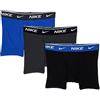 Nike E Day Cotton Stretch 3 Boxer per Bambino Game Royal 13/15 Anni