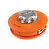 Ticfox Tagliaerba Universale 2 Linee Testa di Taglio Filo Tandem per Trimmer M10 Alluminio Nylon Tosaerba Bump (Arancia)