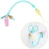 Nurse is Love Porta Forbici Infermiere & OSS AQUA con Molla Retrattile In Silicone E Pezzi Clip | Combina con Forbice Mediche, Kit Pronto Soccorso & Organizer | Accessori Per Infermieri - Regali