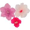 Folat 24316 Decorazioni per feste in carta rosa Decorazione da tavola - Set di fiori - Perfect Pink - 3 pezzi - Matrimonio, festival, carnevale, decorazioni di compleanno, baby shower ragazze