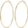 FOCALOOK Orecchini Cerchio Donna Grandi Oro 80mm