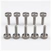 PrecisionGeek M3 Vite a testa cilindrica in acciaio inox - Testa piatta - Lunghezza 15 mm - AISI 303 - Confezione da 10 pezzi