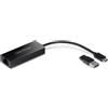 TRENDnet, TUC-ET2G, Adattatore Ethernet da USB-C a RJ-45 2.5G, adattatore 2 in 1 compatibile con USB-C/Thunderbolt 3 o USB 3.1, nero