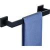 Alise Portasciugamani da bagno, porta asciugamani da 40,6 cm, per bagno e bagno, in acciaio inox SUS304, montaggio a parete, nero opaco