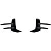 Generico Compatibile for Audi A3 S3 8Y S-Line 2021-2024 Splitter spoiler for paraurti anteriore con prese d'aria e accenti a lama d'aria(Glossy Black)