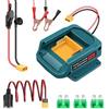 ASUNCELL Adattatore Power Bank per batteria Makita da 18 V, dispositivi di avviamento, compatibile con Makita, batteria portatile da 12 V, starter batteria per auto (batteria non inclusa)