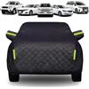 FIENZA Completa Telo Copriauto Antigrandine per Citroe n Berlingo I Minivan 1996-2008,Copri Auto Anti Grandine Esterno Impermeabile Antigelo Traspirante Addensata Telo Auto Inverno Estate Anti-UV Sole - Nero