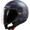 LS2, Casco Moto Jet SPHERE LUX II MAXCA Cobalt Orange, M