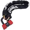 RADIKAL RK48100 Antifurto Moto Sicurezza Premium, Catena Antitaglio Cementata ø13.5 Omologata SRA, Lucchetto Mini U 18mm Doppio Bloccaggio Antiscasso, Catenaccio Garage Ancoraggio Scooter 100cm