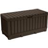Keter K249463 Baule da giardino Kentwood, Marrone, 250 kg