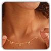 Handmade Mamma Collana argento sterling 925 Primo Giorno della Madre Presente Collana iniziale Personalizzata Nome Madre Figlia Il mio nome fatto a mano anniversario personalizzato