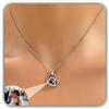 Handmade Collana di proiezione di forma di cuore argento sterling 925 personalizzato collana di foto pendente commemorativo per la sua mamma San Valentino fatto a mano, stile quotidiano