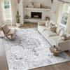 PureCozy Tappeto Salotto Grigio 200x300cm Vintage Tappeti Grande Carpet Antiscivolo Lavabile in Lavatrice Cameretta Soggiorno Camera da Letto Office Carpets Morbido Pelo Corto Rug