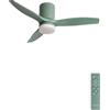 CREATE / WINDCALM S/Ventilatore da soffitto ABS con luce verde sage e telecomando / 40W, Silenzioso, Ø112 cm, 6 velocità, 3 temperature di luce, funzione estate-inverno