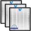 BRUVISH (3 pezzi) filtri di ricambio Vital 100S compatibili con purificatore d'aria LEVOIT Vital 100S, filtro HEPA True Vital 100S H13, filtri a carbone attivo 3 in 1, sostituzione #Vital 100S-RF