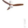 CREATE / WINDCALM S/Ventilatore da soffitto ABS con luce bianco pale effetto legno scuro con telecomando / 40W, Temporizzatore, Ø112 cm, 3 temperature di luce, funzione estate-inverno